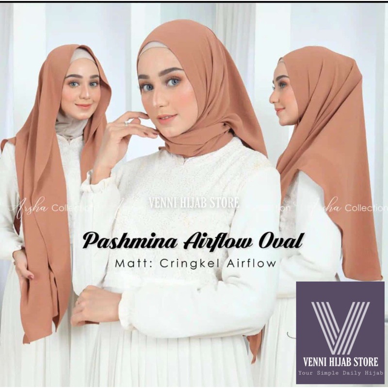 PASMINA (AIRFLOW CRINKLE) BELAKANG OVAL