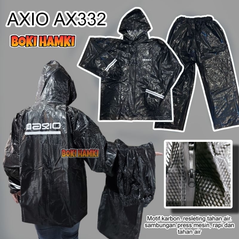 Jas Hujan Axio AX332 raincoat axio anti rembes setelan jas hujan baju celana