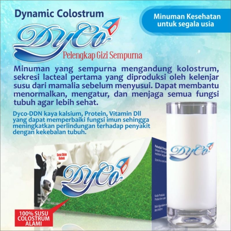 

Susu Kolostrum Dyco Dynamic Colostrum