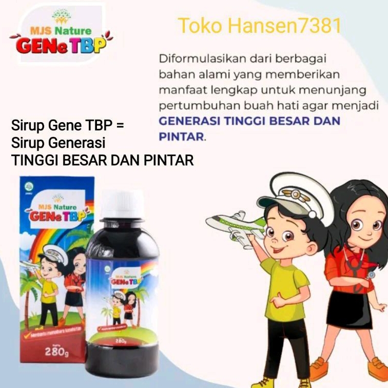 Sirup Anak GENE TBP (GENERASI TINGGI BESAR dan PINTAR) 200 ml