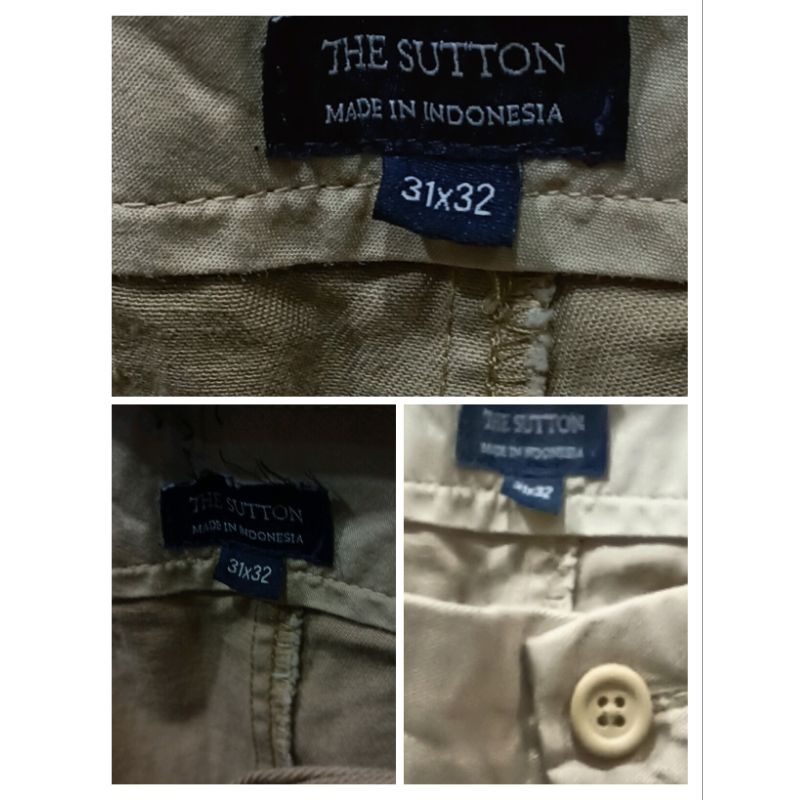 Celana Pria Chinos The * Sutton Celana Kantor // Formal Kerja Original Branded