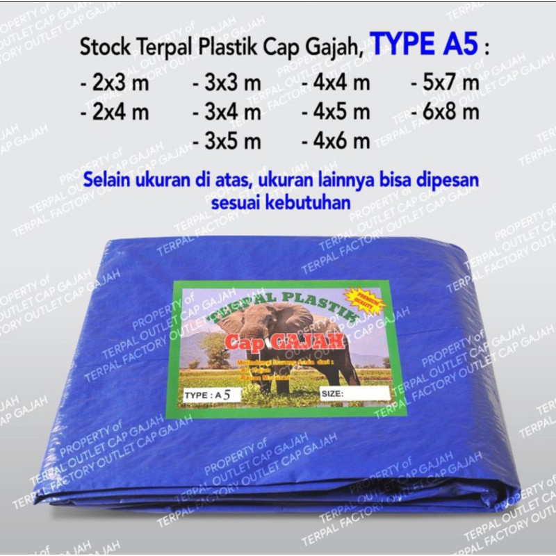 Terpal Plastik A5 Ukuran 1x3 Meter