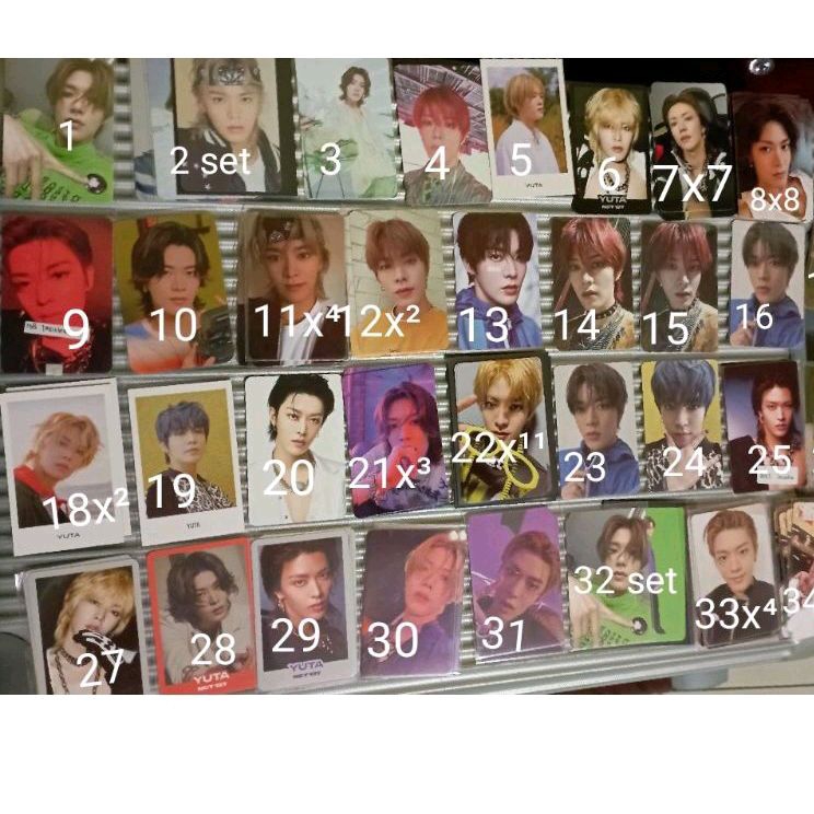 official photocard yuta nct 127 sticky anniversary natrep smcu polaroid from home tc 2 baddies digip