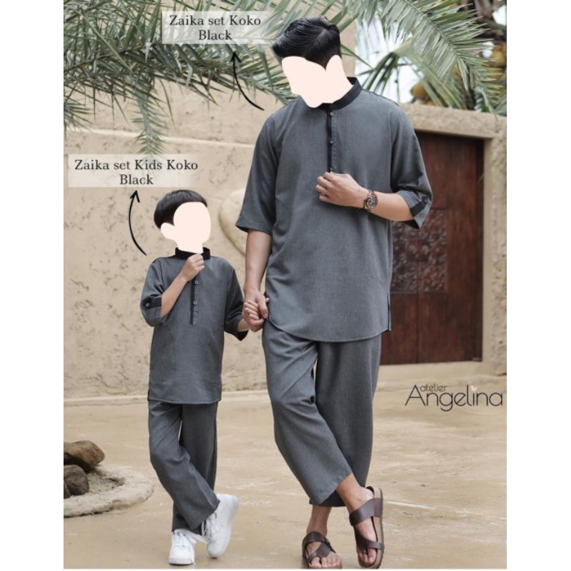 Atelier Angelina Zaika Koko Kids Koko Anak Black size 2-4