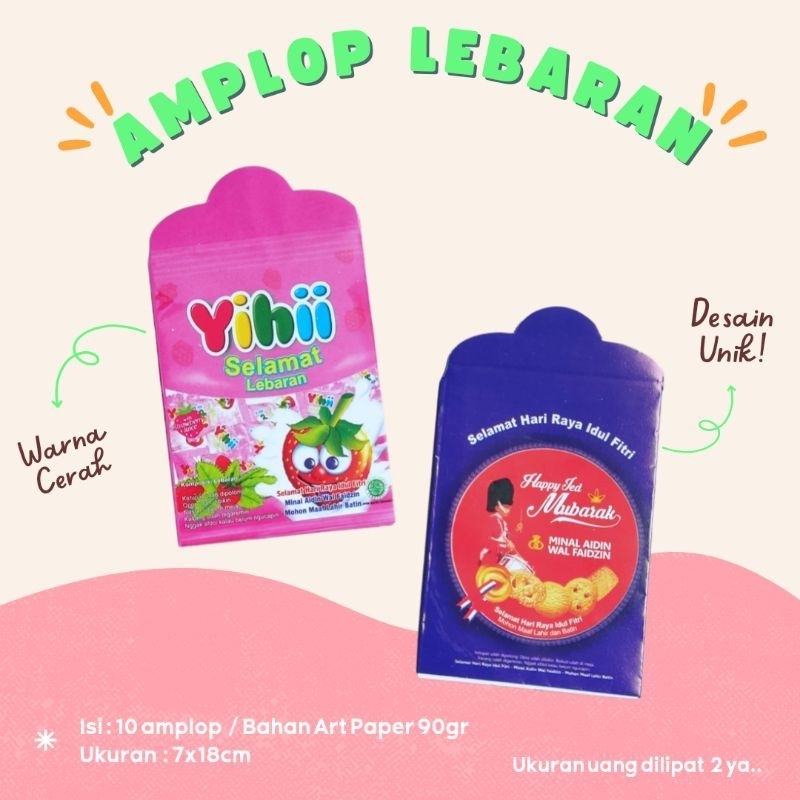 

Amplop lebaran motif yupi