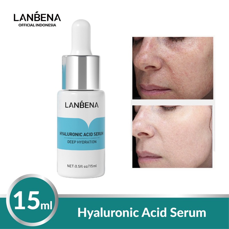 LANBENA Hyaluronic Acid Serum Essence Serum Wajah Melembabkan Mengencangkan Hidrasi Memperbaiki Perawatan Kulit