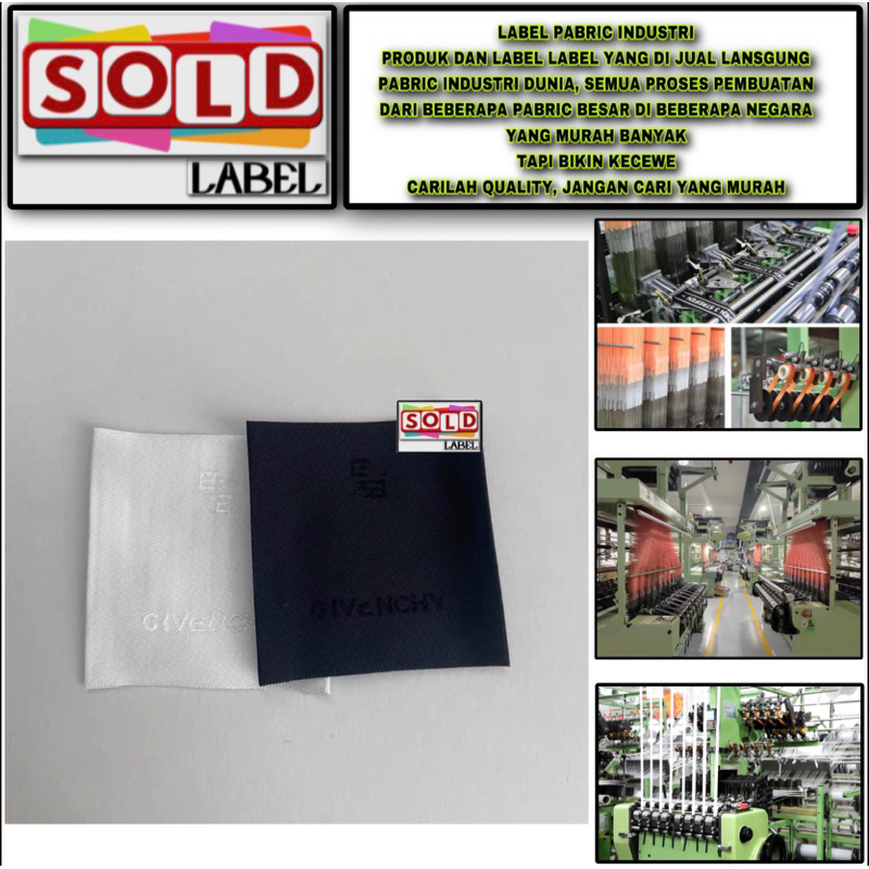 Image of SOLDLABEL LABEL PABRIC INDUSTRI G #0