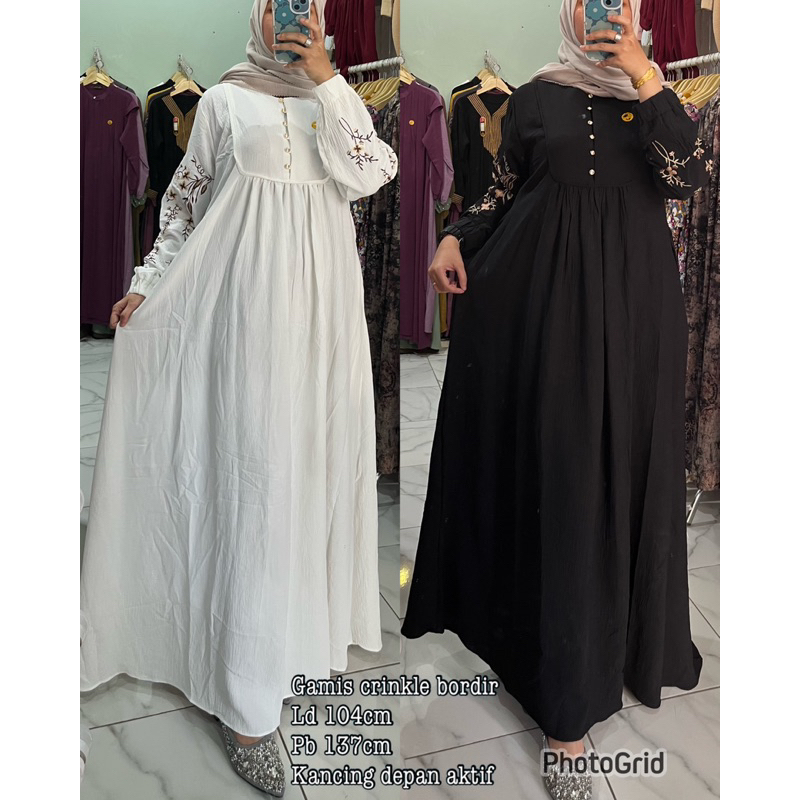 GAMIS EMOS CRINKLE BORDIR