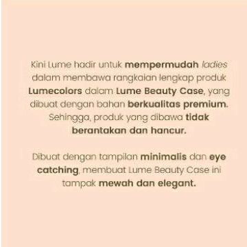 Lumecolors Lume Beauty Case Cosmetic Bag Tas Kosmetik