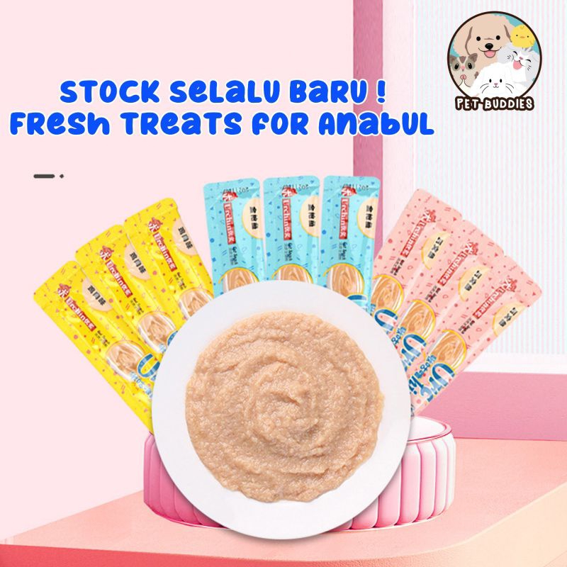 [FREE BONUS] Urchin Cat Strip Snack Makanan Kucing PREMIUM Creamy Treats