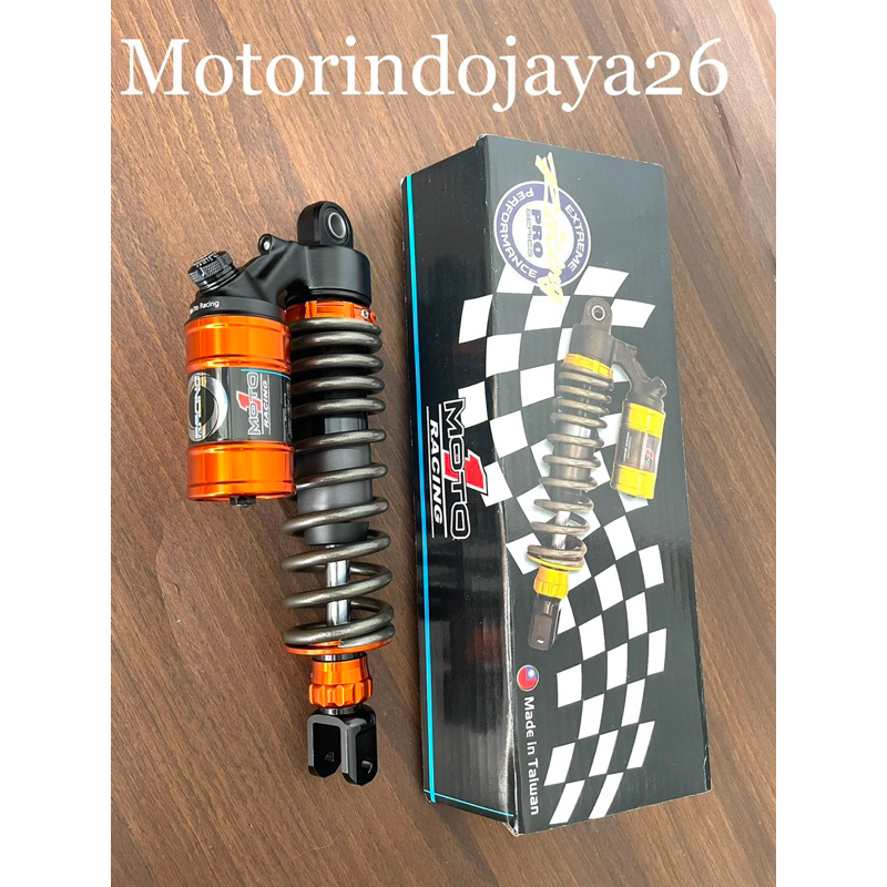 ShockBreaker Belakang Tabung atas Moto1 Racing Pro Series matic Mio Beat scoopy 305mm