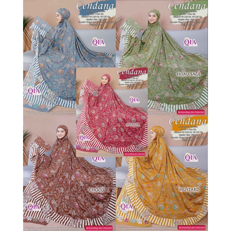 mukena Cendana dewasa rayon super jumbo motif batik high qualily fashion solo best seller