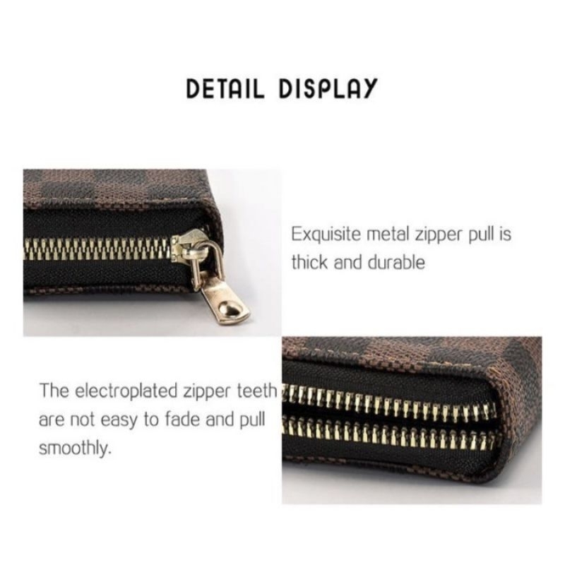 [COD] DOMPET KARTU FASHION ALA KOREA PREMIUM IMPORT BAHAN PU MOTIF KOTAK KOTAK BUNGA DOMPET ATM