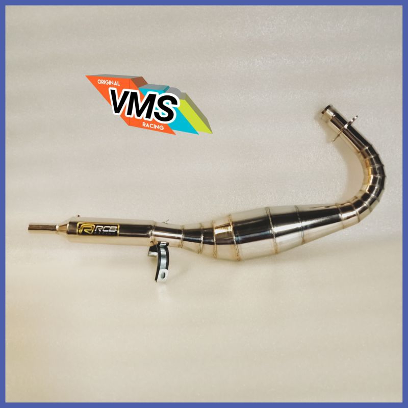 Knalpot kolong Rx-King Kolong Kompetisi Crome