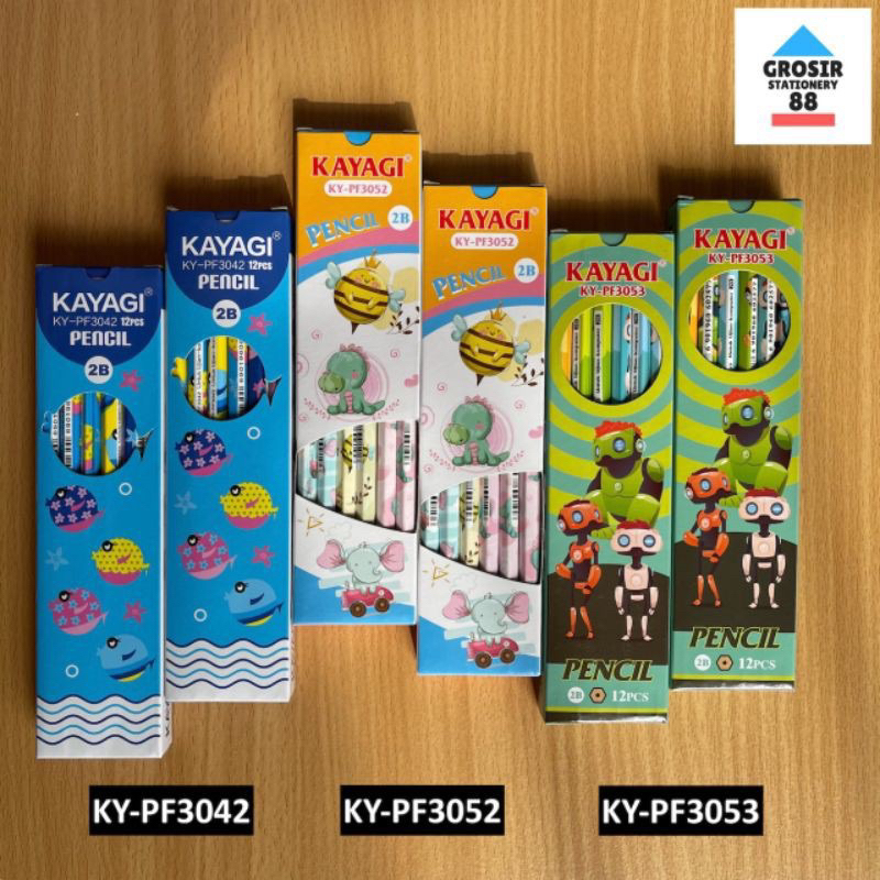 

Pensil Kayagi karakter 2B