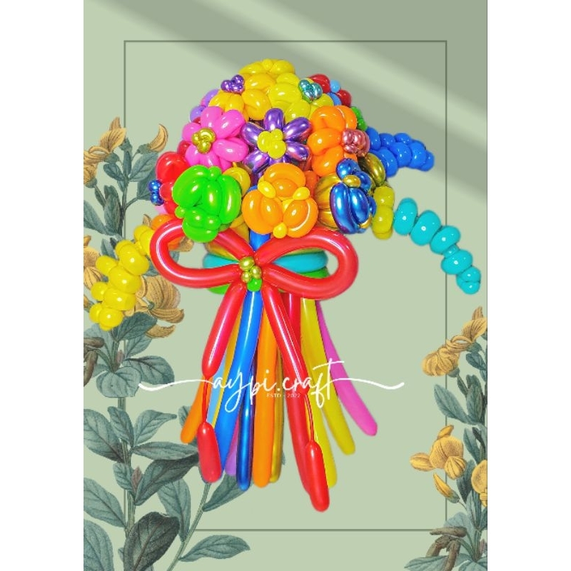 (REAL PICT) READY wisuda Bouquet BALLON | FLOWERS BALLON | buket balon bunga balon | flower balon | 