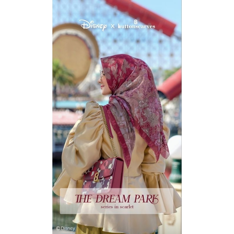 Buttonscarves x Disney The Dream Park Series Scarlet Voal Reguler New Complete Box