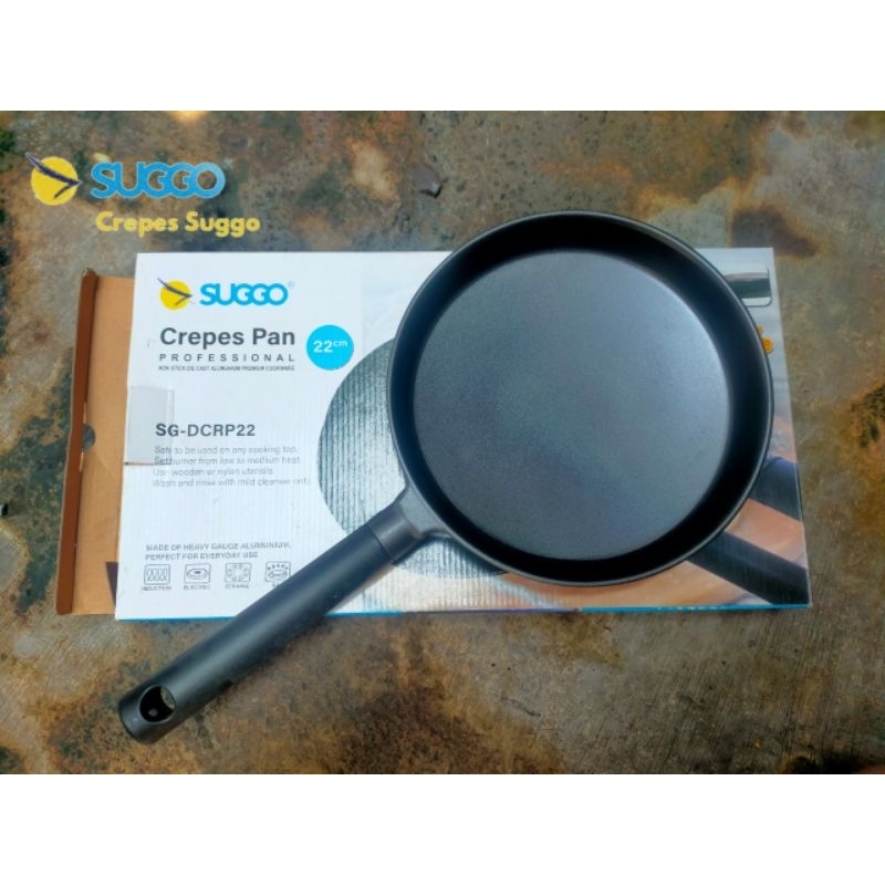 suggo crepes maker 22cm, pan untuk membuat crepes lumpia, pan suggo