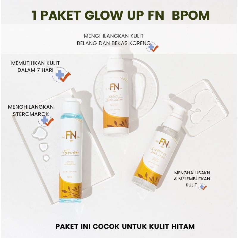1 PAKET GLOW UP FN BEAUTY  BPOM ✅
