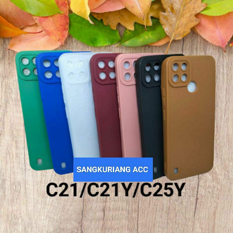 Softcase Pro Camera Realme C21 C21Y C25Y Case Macaron Pro Camera Realme C21