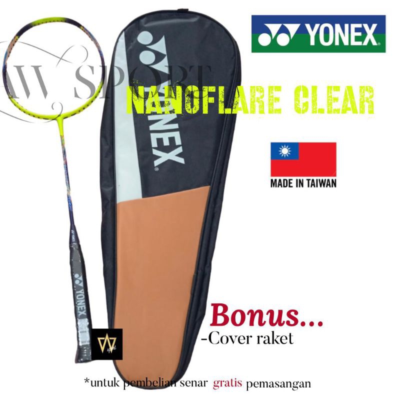 Raket Badminton Yonex NANOFLARE CLEAR 4U G5 / Raket Bulutangkis Original