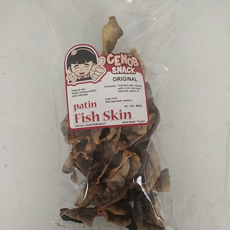 

fish skin/kripik kulit ikan "cenob" berkualitas