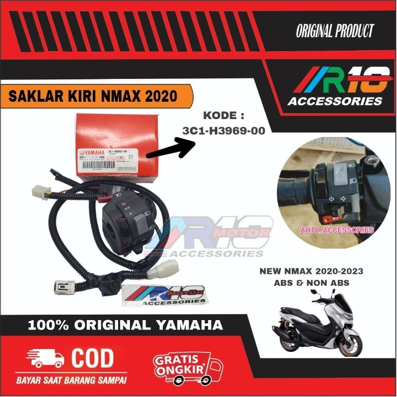 100% ORI YAMAHA SAKLAR NEW NMAX 2020-2023 PNP 100% KIRI VIXION
