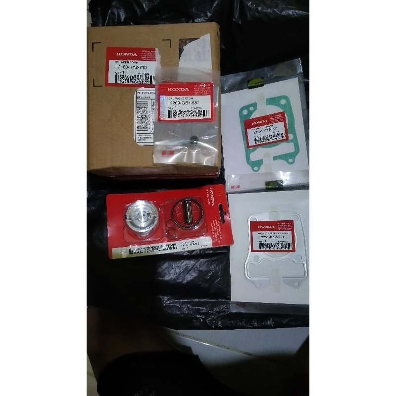 PAKET BLOK SEHER SUPRA X 125 INJEKSI ASLI ORIGINAL AHM