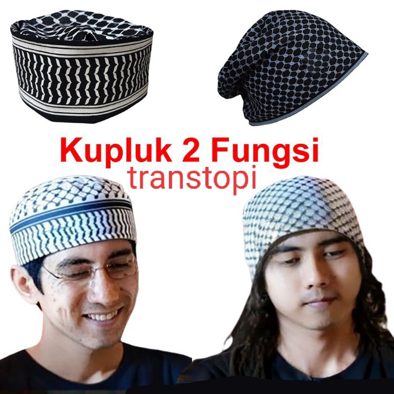 Peci terbaru peci Mesir kupluk Motif Sorban Peci Kopiah 2 Fungsi Peci dan Beanihat Lipat Keren