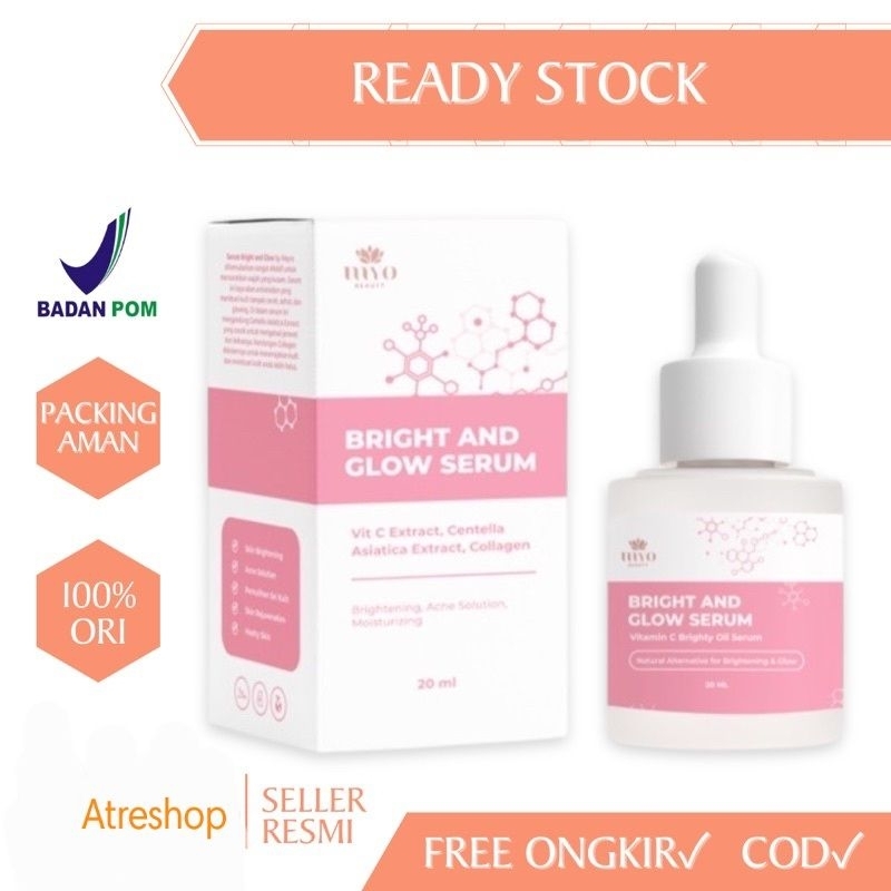 (BPOM) MAYRA SERUM BRIGHT & GLOW MYOBEAUTY SERUM VITAMIN C By MAYRA MYOBEAUTY NEW PACKAGING SERUM VI