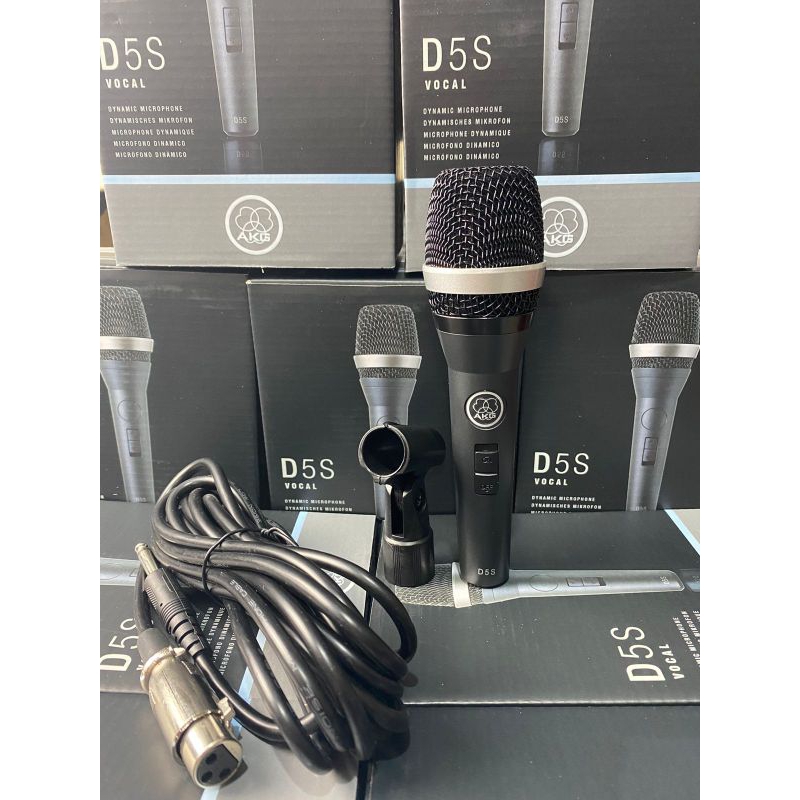 MIC KABEL AKG D5S DYNAMIC VOCAL MICROPHONE