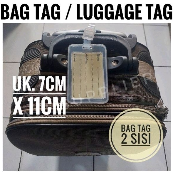 BAG TAG LUGGAGE TAG NAME TAG GANTUNGAN UNTUK DI TAS GANTUNGAN UNTUK DI KOPER GANTUNGAN TAS ATAU KOPER