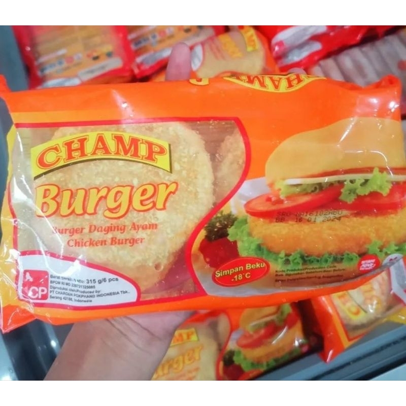 

champ chicken burger isi 6