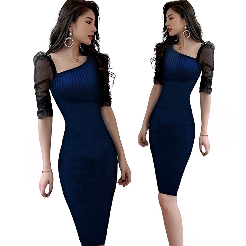 POPI DRESS BODYCON KOREA BRUKAT