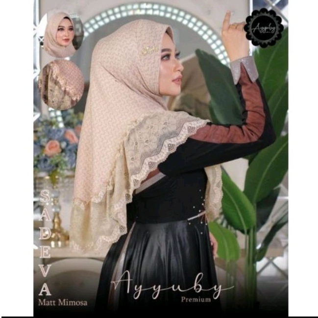 sadeva ayyuby/sadeva ayyuby ori/jilbab ayyuby terbaru/ayyuby renda/hijab ayyuby premium/
