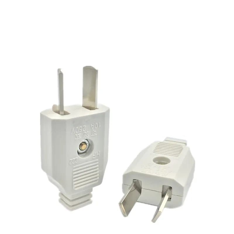 Adapter Socket Power Plug Us 2pin Male Female Untuk Alat Elektronik