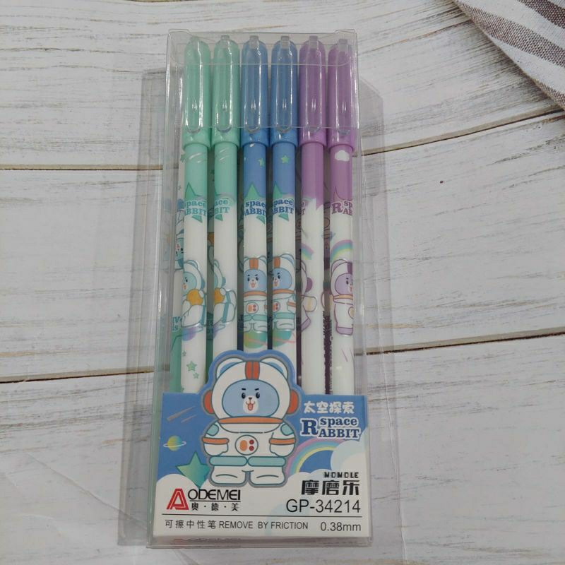 

(12pc) Bulpen gel warna Body Pastel/ Gel pen 0.5mm/0.38/ Aodemei