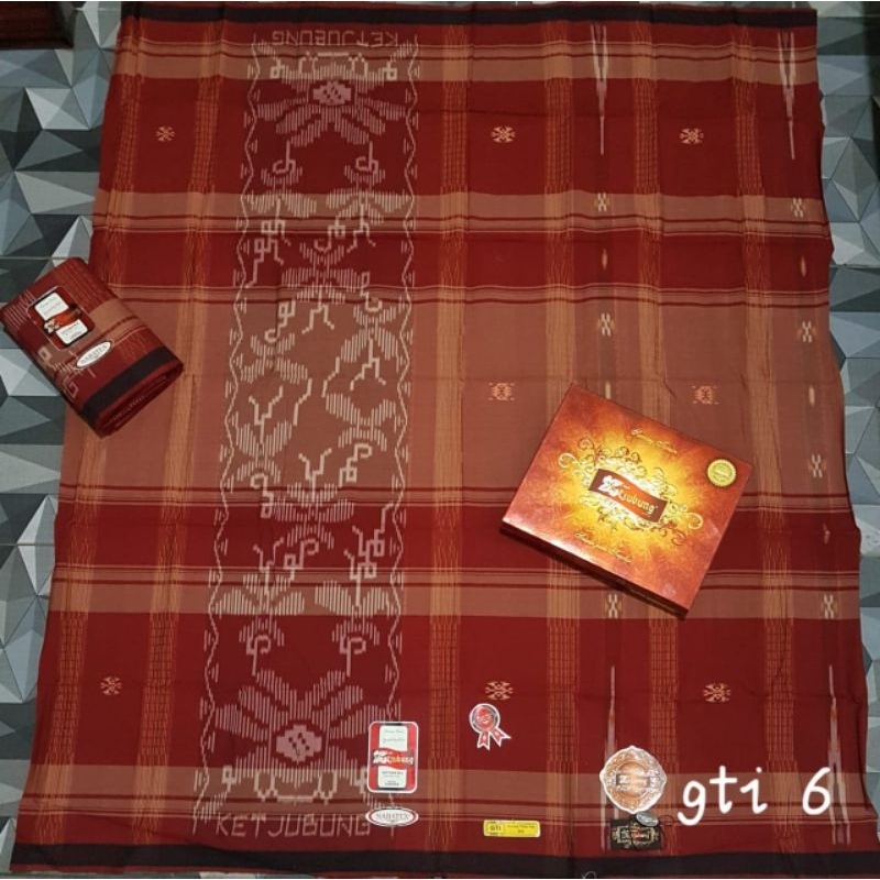 Sarung KETJUBUNG RED Mercerized GTI GOLD