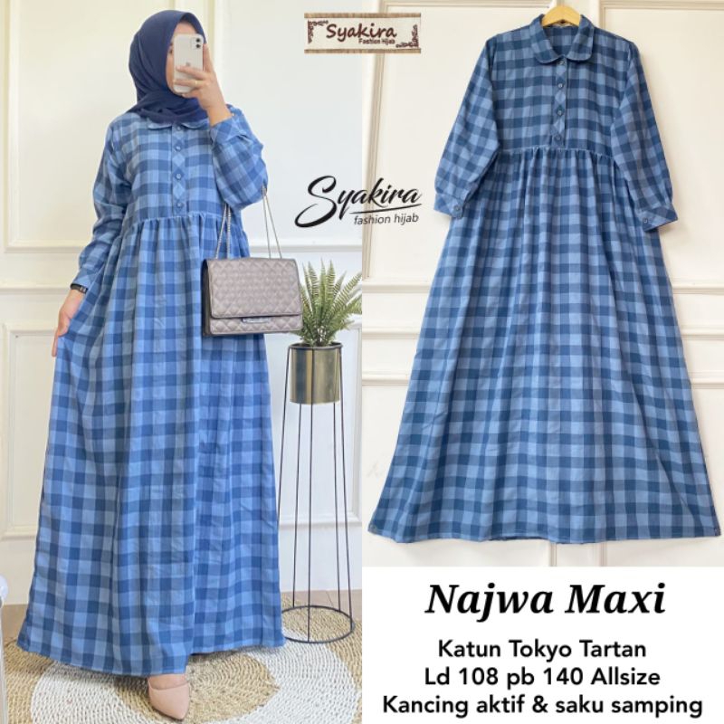 BESTSELLER GAMIS Tartan Najwa Maxy
