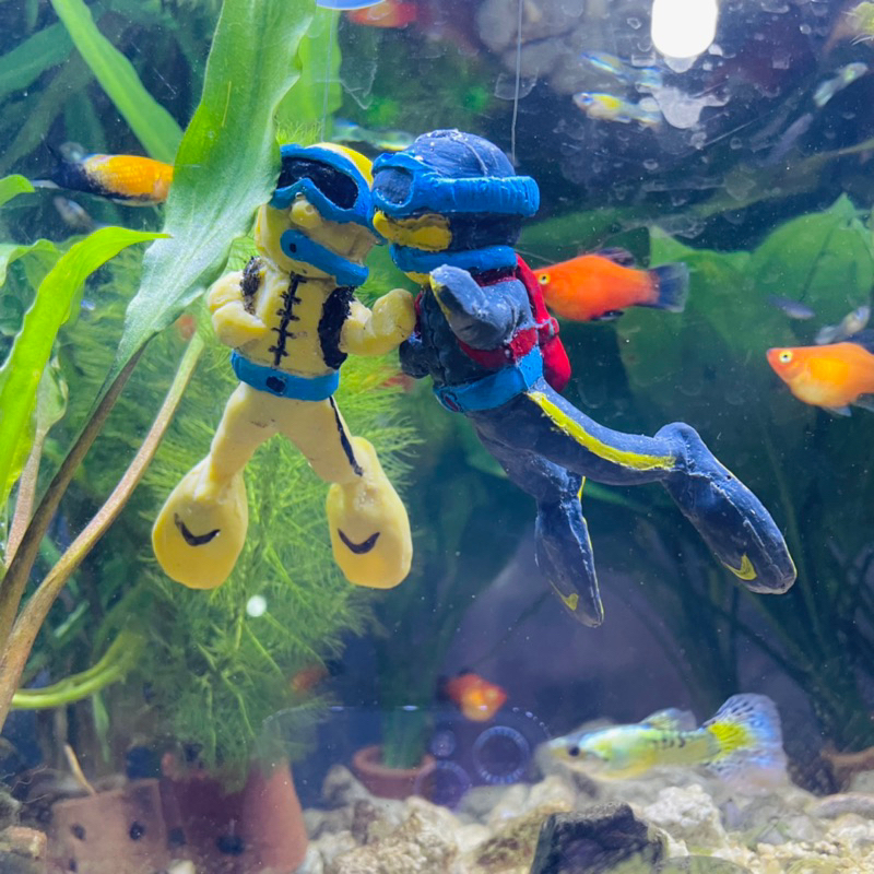 Hiasan Aquarium Penyelam Melayang / Mainan Ikan Hias