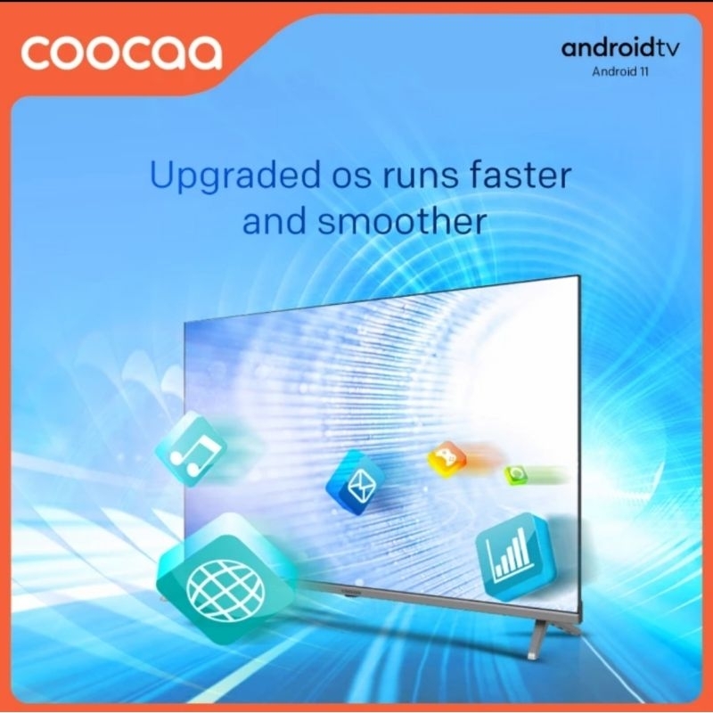 COOCAA 32S7G Smart TV 32 Inch Android 11 Digital TV Garansi Resmi