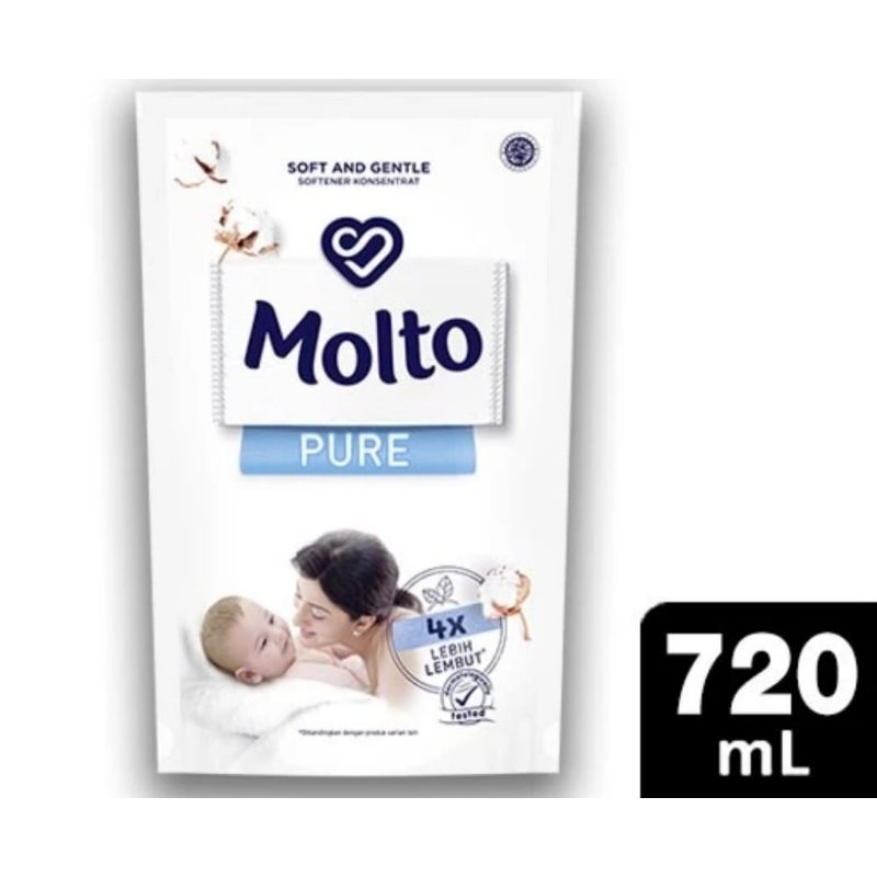 Molto Pure Baby Pewangi dan Pelembut Baju Bayi 720ml