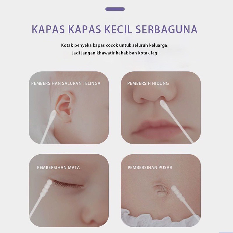 Cutton bud anak bayi / Pembersih telinga bayi / Pembersih hidung bayi