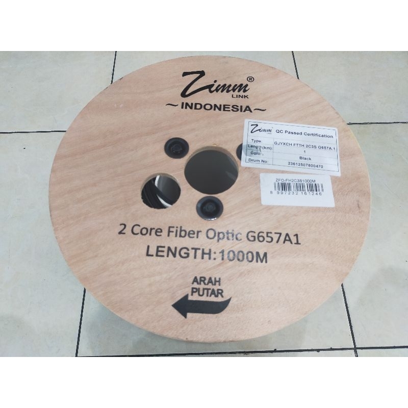 Kabel Fiber Optic 2 Core 3 Sling Round Zimmlink