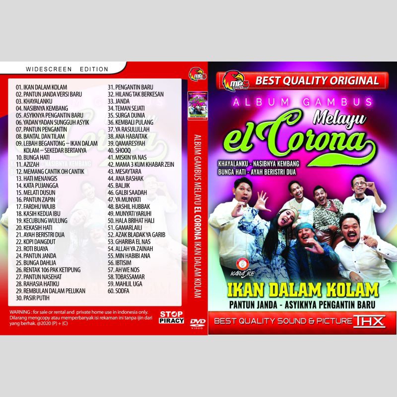 Kaset Mp5 Video Lagu Album Gambus Melayu El Corona Ikan Dalam Kolam 2023