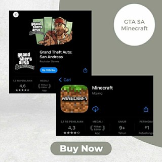 (GTA) Grand Theft Auto San Andreas / Minecraft - IOS Original