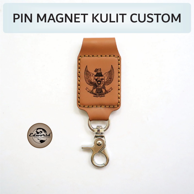 

Pin Magnet Saku Kulit Custom