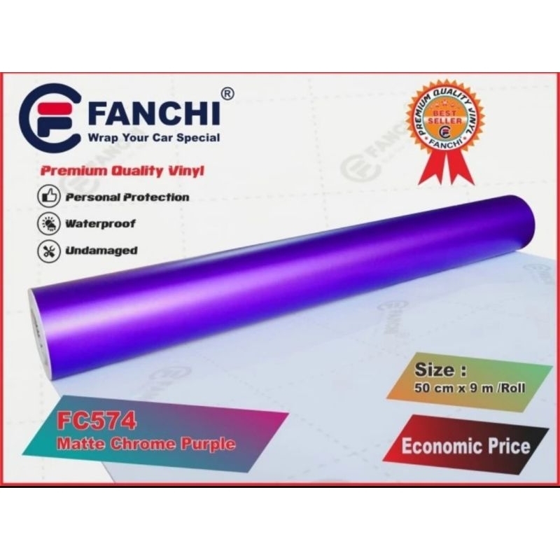 ROLL Sticker Fanchi FC574 Matte Chrome Purple 50cm × 9m ROLL