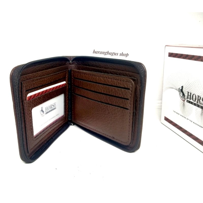 Dompet Import kulit PU pria Branded horse kingdom model seleting putar