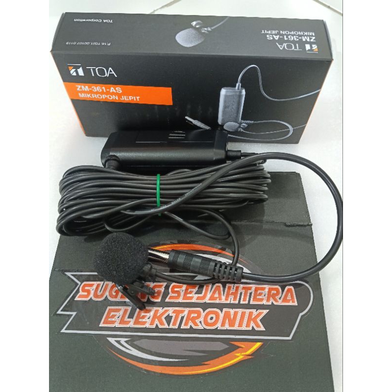 Mic toa jepit / mic buat Imam masjid kondesor panjang kabel 7M original